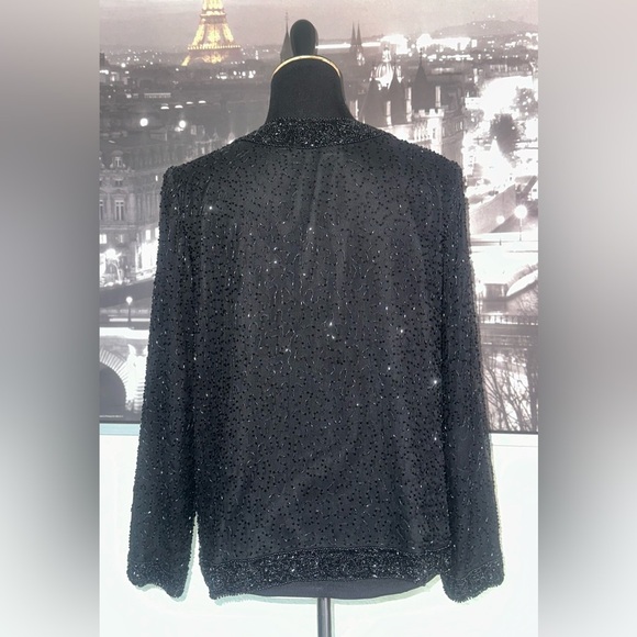 LAURENCE KAZAR Vintage Beaded Jacket Size PM - Picture 6 of 8